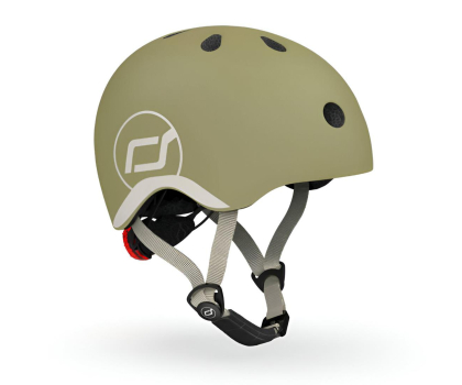Hulajnoga lub deskorolka Scoot & Ride Kask Ochronny XXS-S dla dzieci 1-5 lat Olive